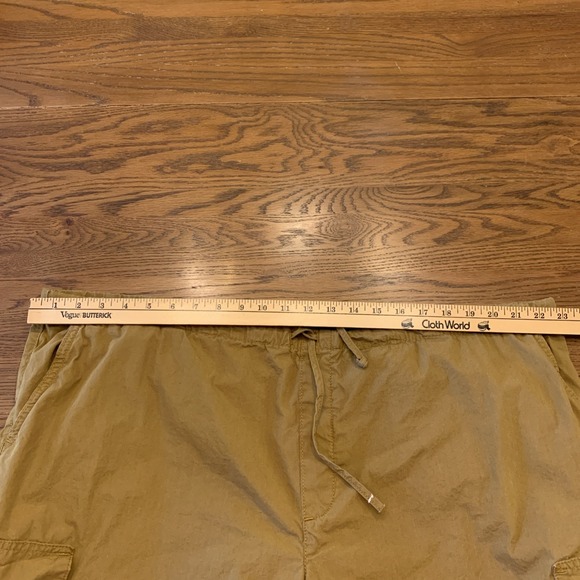 Anthropologie Pilcro Pants Womens XL Tan Brown Baggy Cargo Parachute Drawstring - Picture 7 of 9